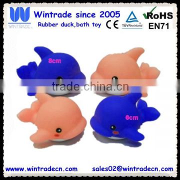 PVC whale animal toy baby squeak bath toy