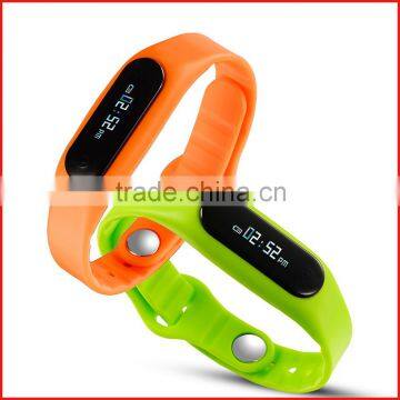 Unisex sport silicone pedometer wristband