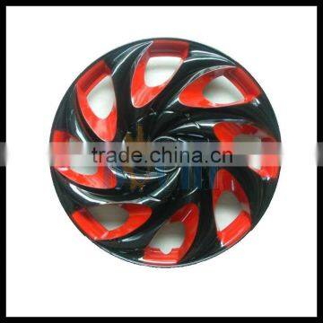 red and black colored wheel cover/wheel rim cover