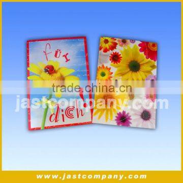 Newest Flower Design Greeting Card Printing