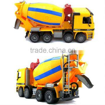 Newest Free Wheel Plastic Concrete Mixer Truck Toy for Sale