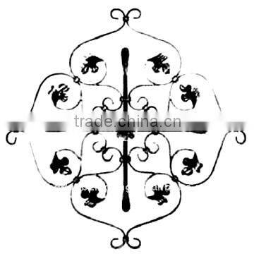 fence or gate wrought ornamental cast iron rosette