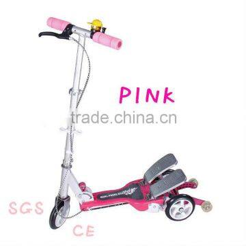 Hot selling 3 wheels dual pedal scooter bike