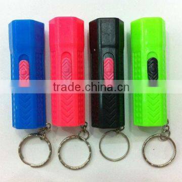 mini plastic keychains led torch