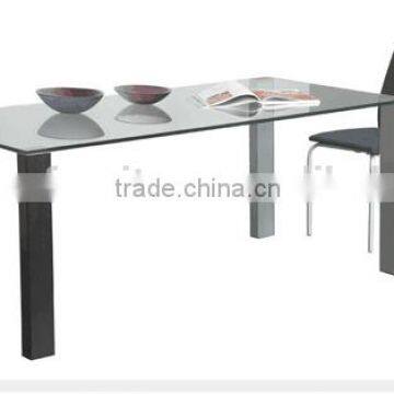 DT-2020 Contemporary Dining Table with Tempered Glass Top