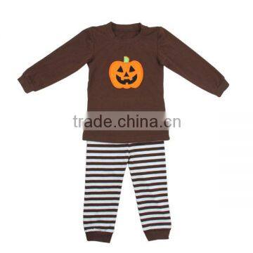 Wholesale 95% Cotton Halloween striped Pajamas for Children Girls and Boys