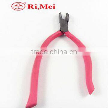 Promotional cuticle nipper with pink rubber cover for handles,wholesale factory toenail nipper