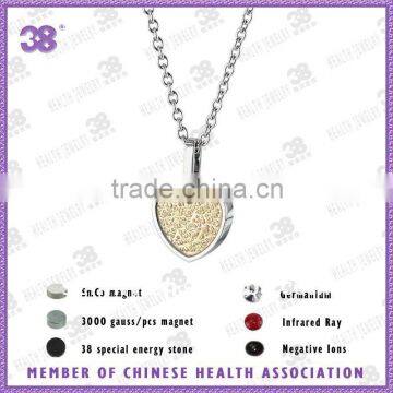 charm heart shape pendant with gold foil for love+sun charms pendant