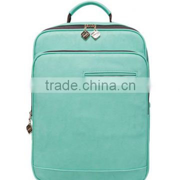 fashion leather laptop backpack for girls