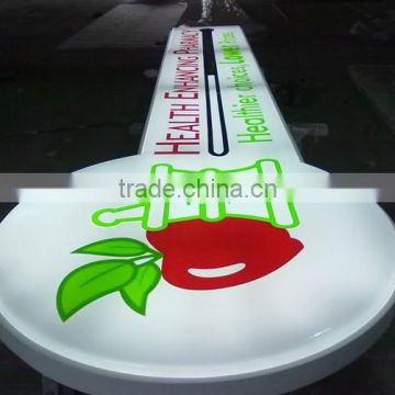 screen printed signage, external sucking sign box ,3D acrylic moulding signage