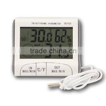 wall clock with thermometer and hygrometer DC103