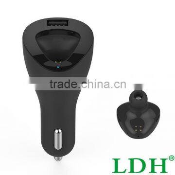 USB Car Charger With Bluetooth Headset Stereo Earphone Handsfree Wireless Car Bluetooth Headphone V4.1 Driving For All Phone photo-3
