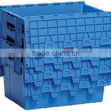 Industrial plastic boxes for material handling