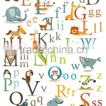 Kids vinyl colorful alphabet letter wall stickers