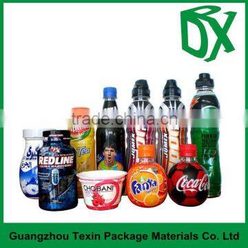 Import china goods pvc plastic shrink wrap film sleeve for bottle/cup/can label packing