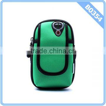 Sports Armband-Running Phone Arm Bag Pouch Key Cash Card Wallet (black)