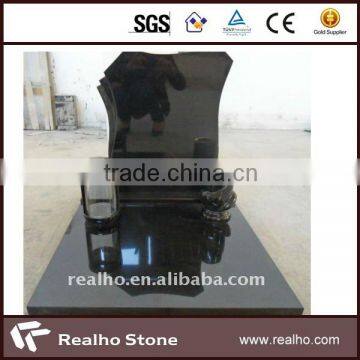 shanxi black grantie western headstone