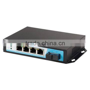 4+1 port fiber switch POE