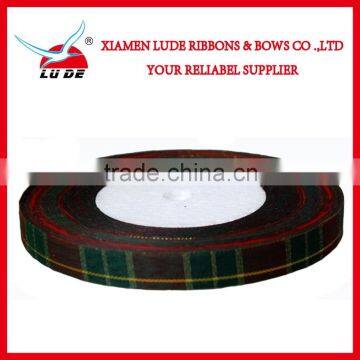 Wholesale Colorful Cheched Ribbon Roll for Gift Packing photo-2