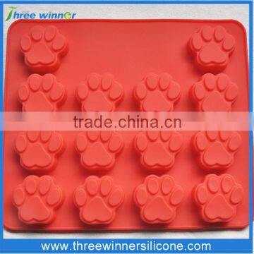 footprint shape silicone ice mold popular hot sale ice mold