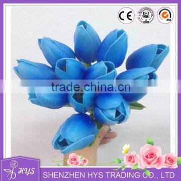 Artificial Tulips Bouquet Blue Tulip Flowers Decorative Artificial Flowers Making