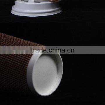 Disposable ripple wall 8oz 12oz 16oz 20oz black cappuccino cup