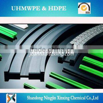High impact strength PE sliding conveyor chain guide