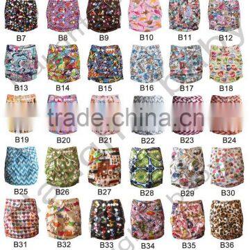 2015 New design! Washable, reusable animal colorful Baby pocket Cloth Diapers, baby nappy