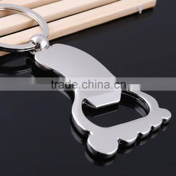 Key Ring Key Holder Metal Key Chain Foot Shaped Bottle Opener Keychain photo-4