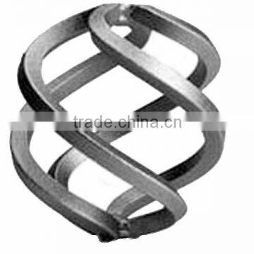 4 or 8 Twisted Wires Wrought Iron Basket For Fence, Gate