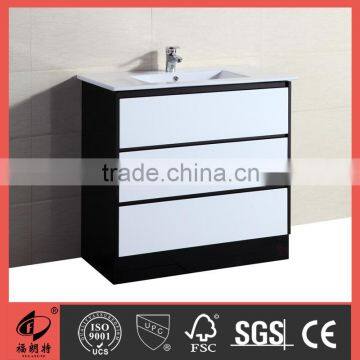 900MM MDF Bathroom Cabinet With White and Black Color 500031