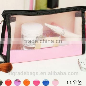 clear vinyl travel cosmetic bag