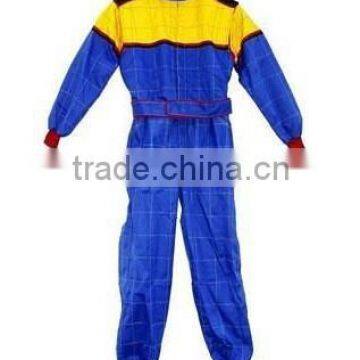 Yellow And Blue Kart Racing Suit