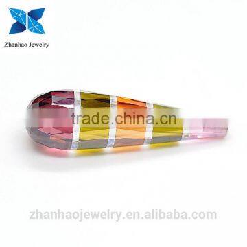 Zhanhao jewelry multi-color synthetic cubic zirconia /korean cubic zirconia jewelry