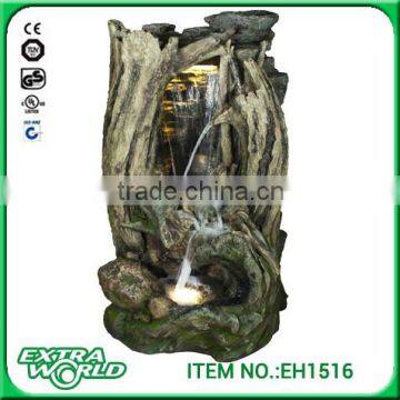 polyresin led light garden artificial tree decoration water fountains