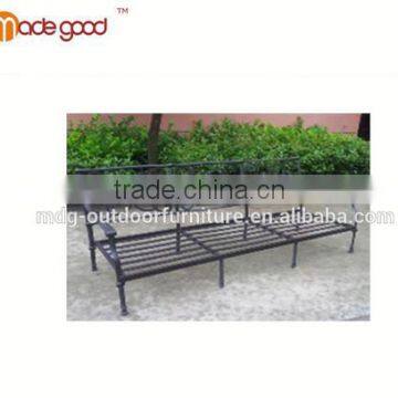 2015 best sell low price garden cast aluminum furniture classic three-seat sofa