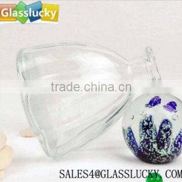 100ml colorful glass perfume bottles with flower bottom