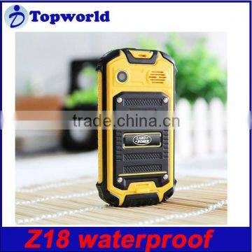 MTK6572 Dual Core Android 4.0 OS Waterproof Dustproof and Shockproof Mobile Phone Z18 with 2.5 inch Capacitive Touch Screen