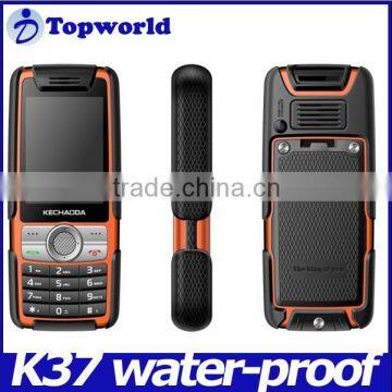 Hot selling K37 Waterproof bar phone Spreadtrum 6531 with 2.4" screen