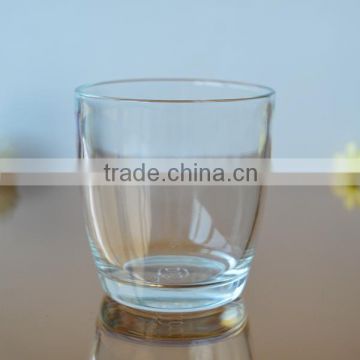 Clear glass tumbler