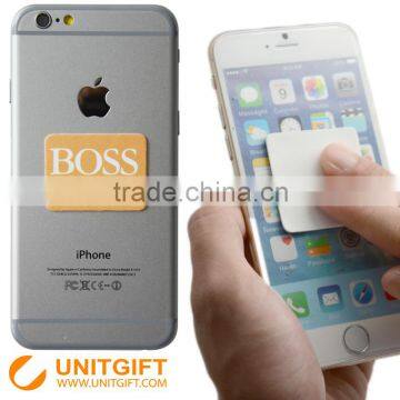 Uintgift Cooperation Brand Without Mould Fee Mobile Phone Microfiber Sticky Mobile Screen Cleaner