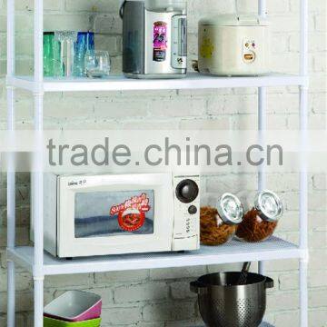 4 Tier Mesh Metal Storage Rack Kitchen Cabinet Powder Coating White