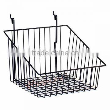 Gridwall metal basket