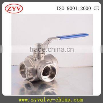 t type 3 way ball valve