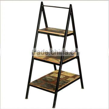 A frame Industrial book shelf, A-Frame Ladder Shelf, industrial Furniture