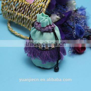 2015 printed custom made personalized pretty small jute bag , small cotton bag