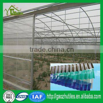 low price roofing materials corrugated transparent pc sheet for greenhouse