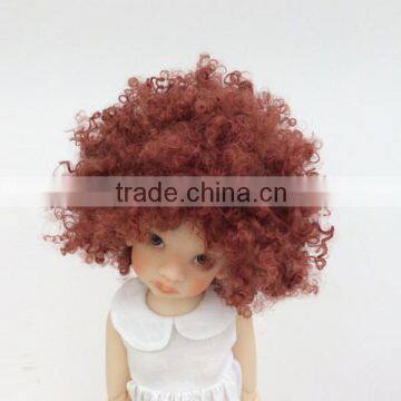 Wholesale Short Brown Kinky Curly Wig for American Girl Doll photo-2