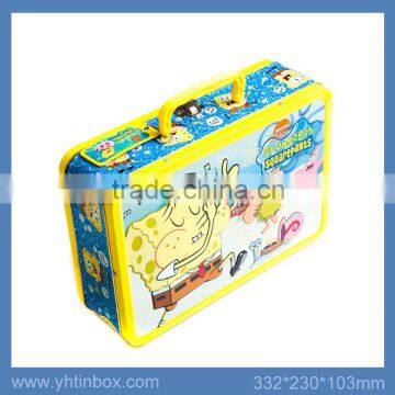 metal tin kids lunch box