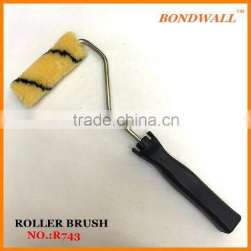 Paint Roller Brush - mini roller nylon fabric-pattern paint roller 4"